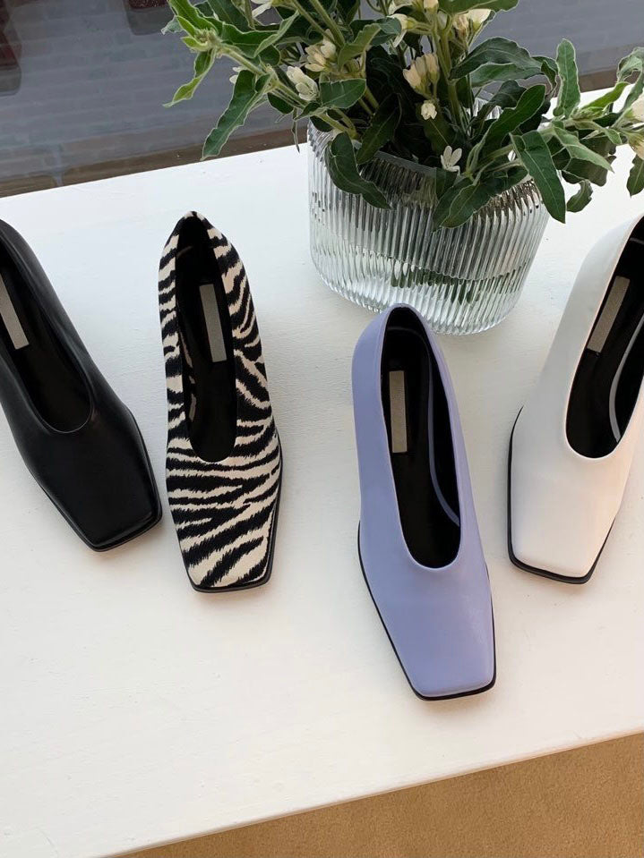 90's Square Toe Pumps – Neda Store