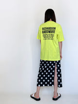 Black Polka-dot Midi Skirt