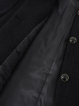 Bouclé Tweed Cropped Jacket - Black