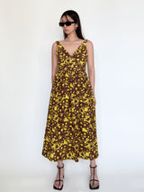 Brown Gia Midi Dress