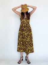 Brown Gia Midi Dress