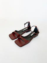 Minimal Ankle Strap Flat Sandals