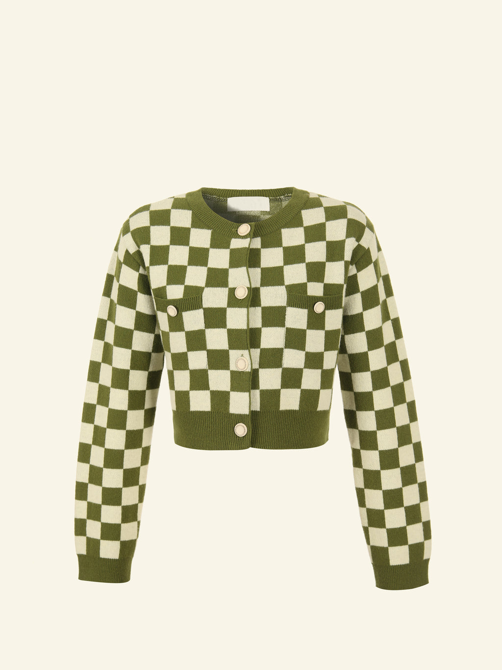 AE Checkered Knit Cardigan