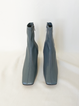 Pointed Square Toe Mid Heel Boots