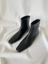 Pointy Square Toe Flat Boots