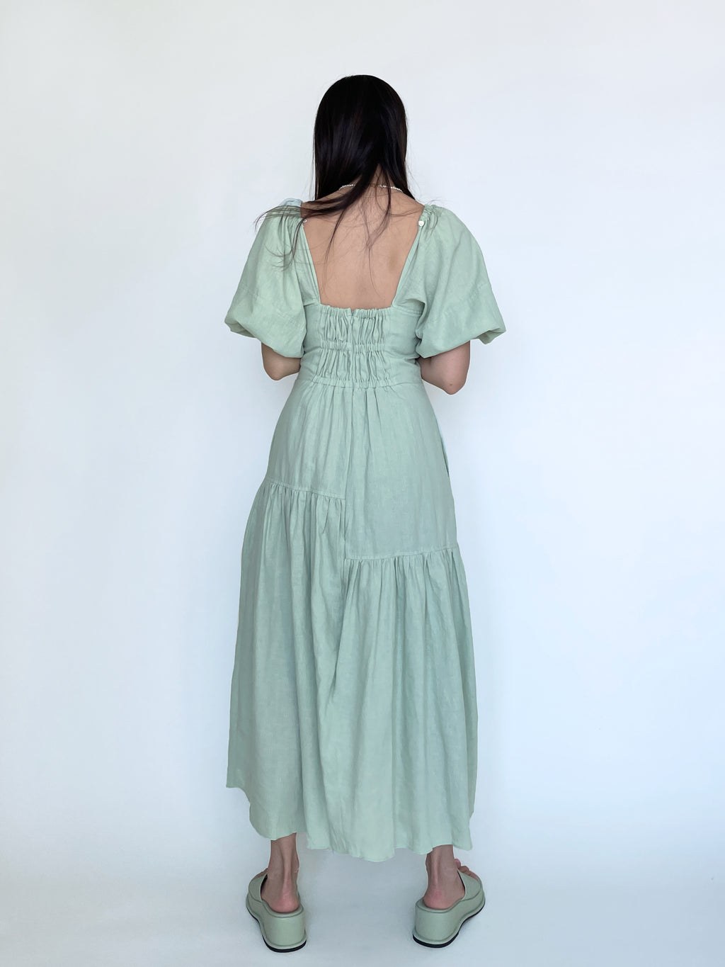Sage Jojo Dress  Neda Store