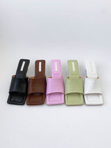Square Toe Mules