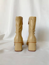Square Toe Stretchy Ankle Boots