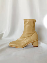 Square Toe Stretchy Ankle Boots