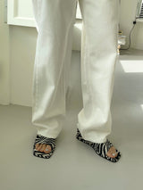 Wedge Heel Slide Sandals