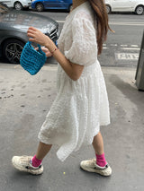 White Tessa Puff Dress