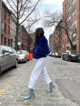 Pointed Square Toe Mid Heel Boots