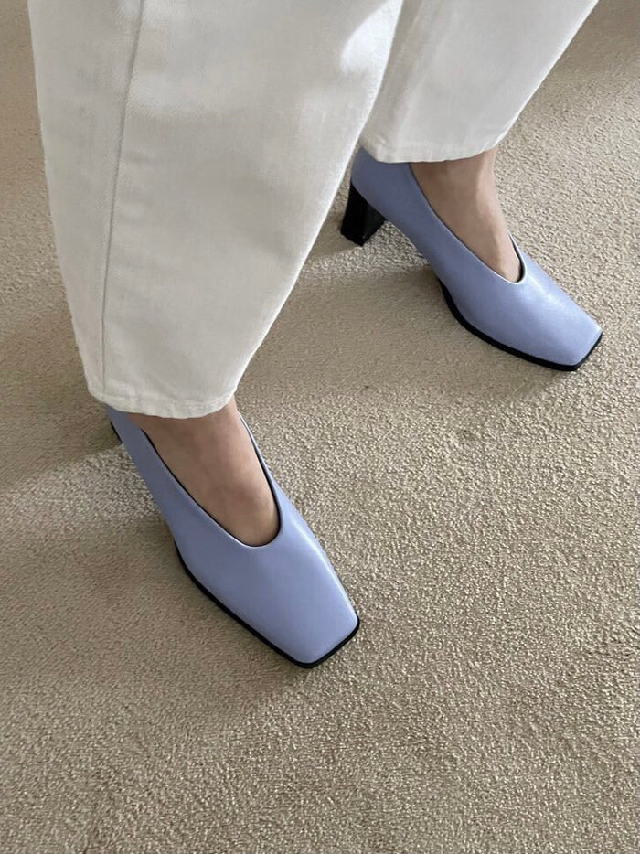 90's Square Toe Pumps – Neda Store