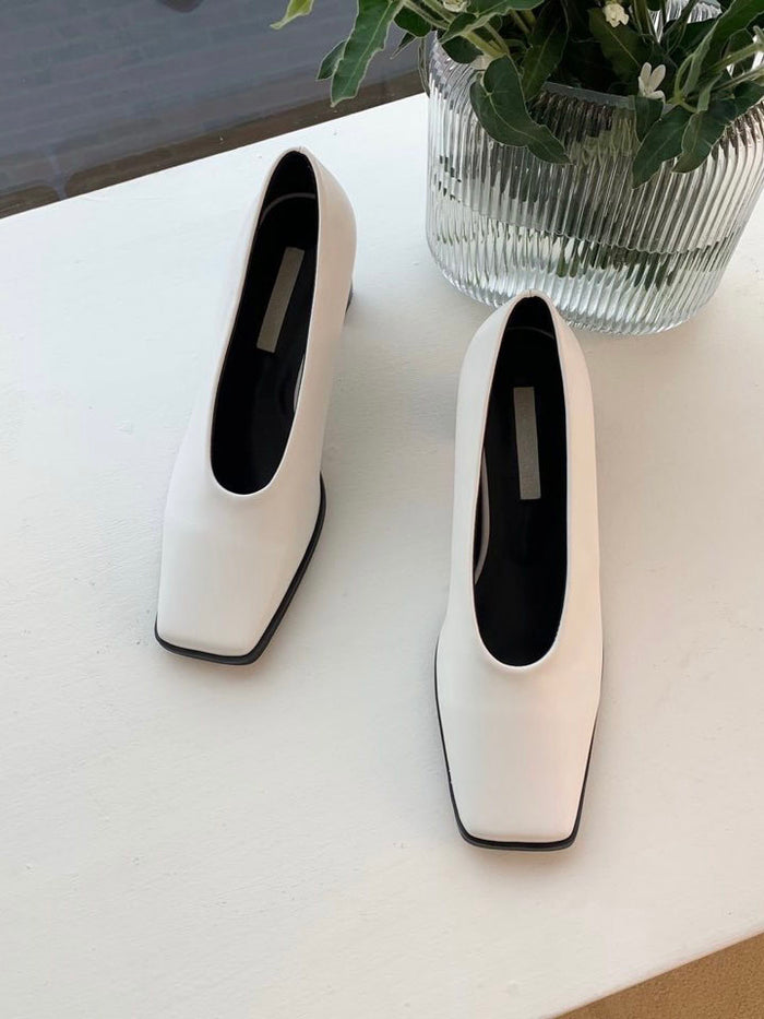 90's Square Toe Pumps – Neda Store