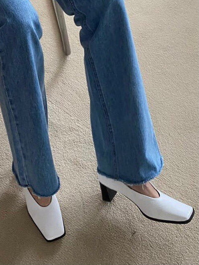 90's Square Toe Pumps – Neda Store