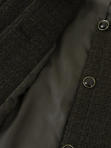 Bouclé Tweed Cropped Jacket - Hunter Green