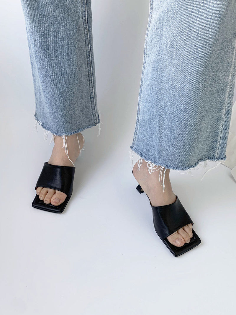 Square Toe Mules – Neda Store