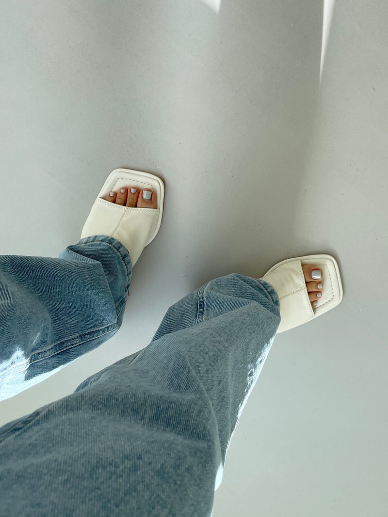 Wedge Heel Slide Sandals